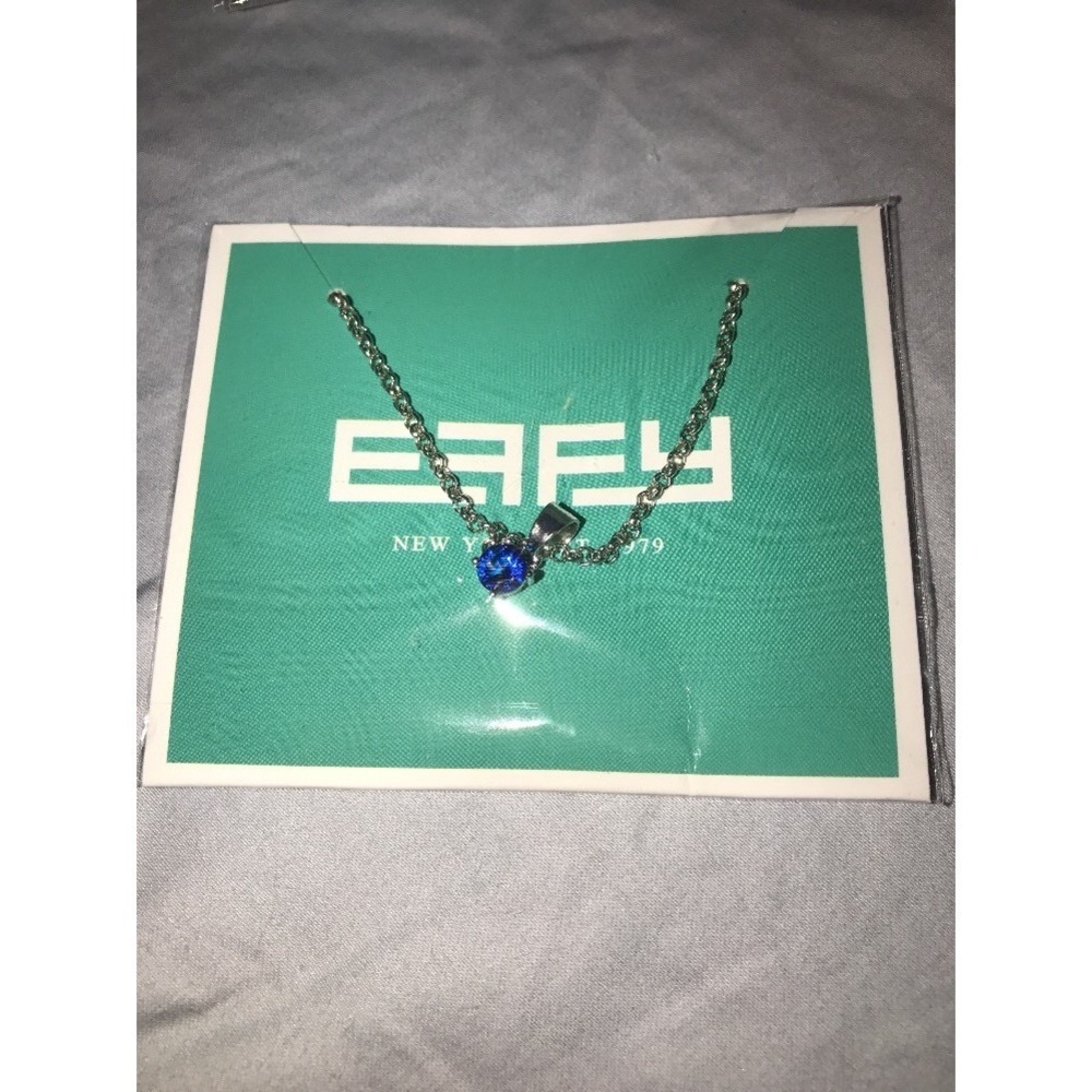 Effy Blue Stone Necklace Charm NEW Necklace Nickel Free Carnival Cruise